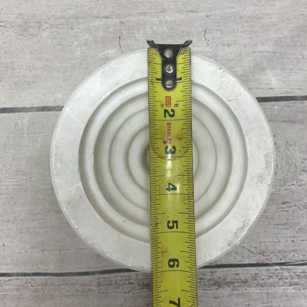 Vintage Unbranded Ceramic Casting Mold Round Base #847-B