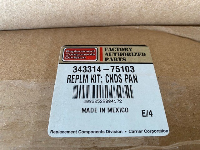 Carrier Horizontal Condensate Pan, 343314-75103 (NEW)