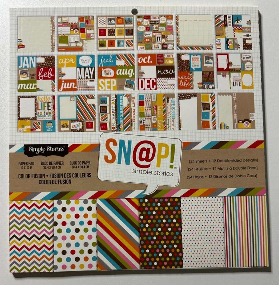 Simple Stories 12 x 12 Paper Pads-Multiple Variations Available-You Choose