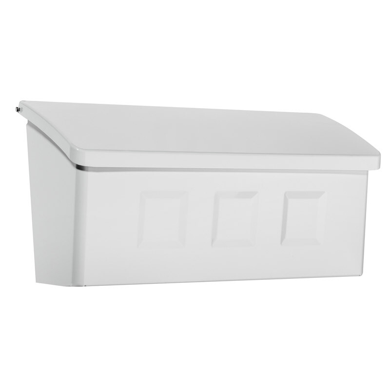 Architectural Mailboxes 2689W-10 White Wayland Galvanized Steel Mailbox