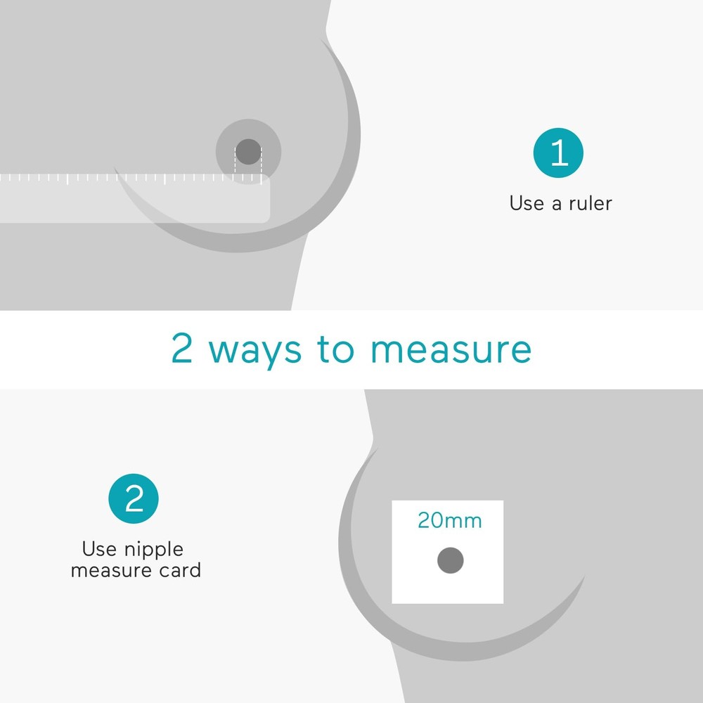 19mm Flange Insert for Wearable Breast Pump 2 Pack Replacement Parts