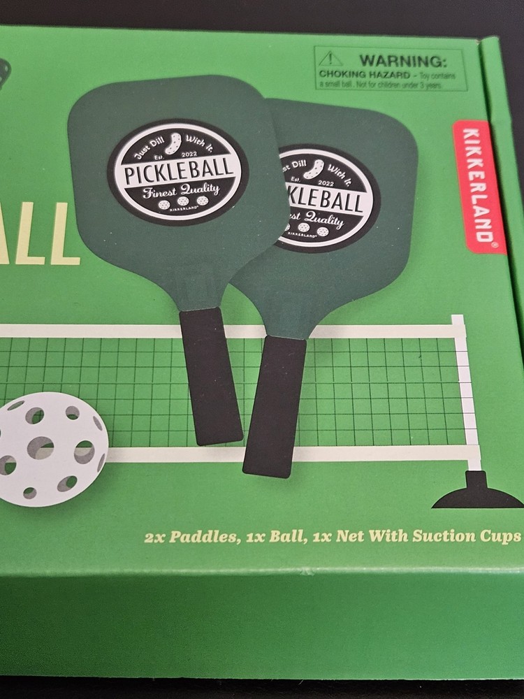Kikkerland Desktop Pickleball Set!