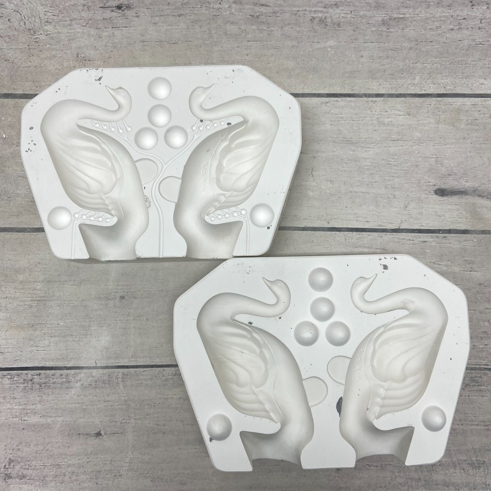 Atlantic Mold Ceramic Casting Mold Swan Birds #A1815