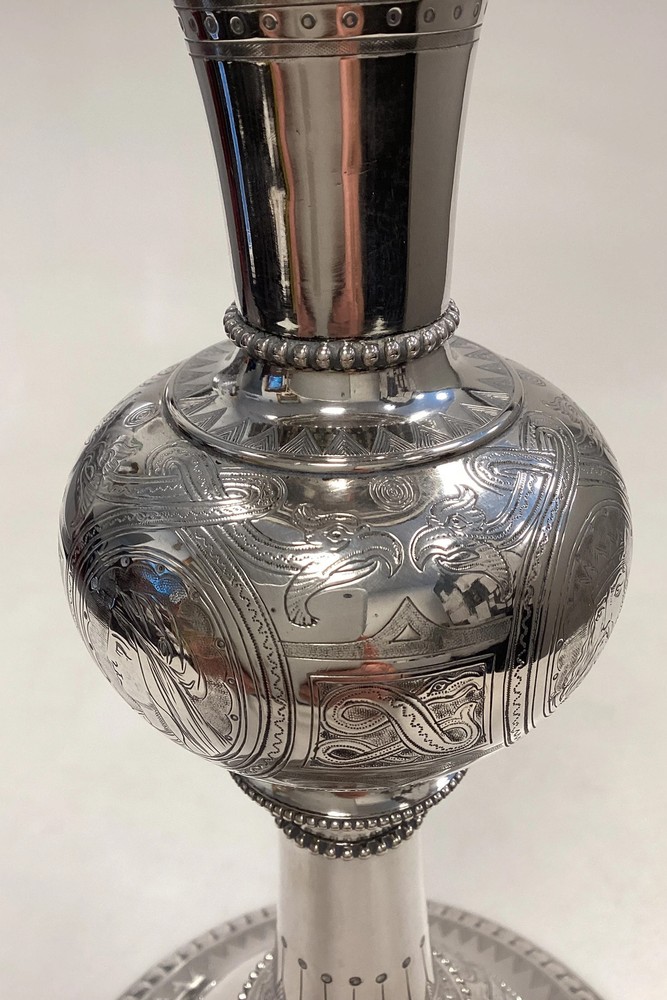 P. Hertz Silver Candlestick
