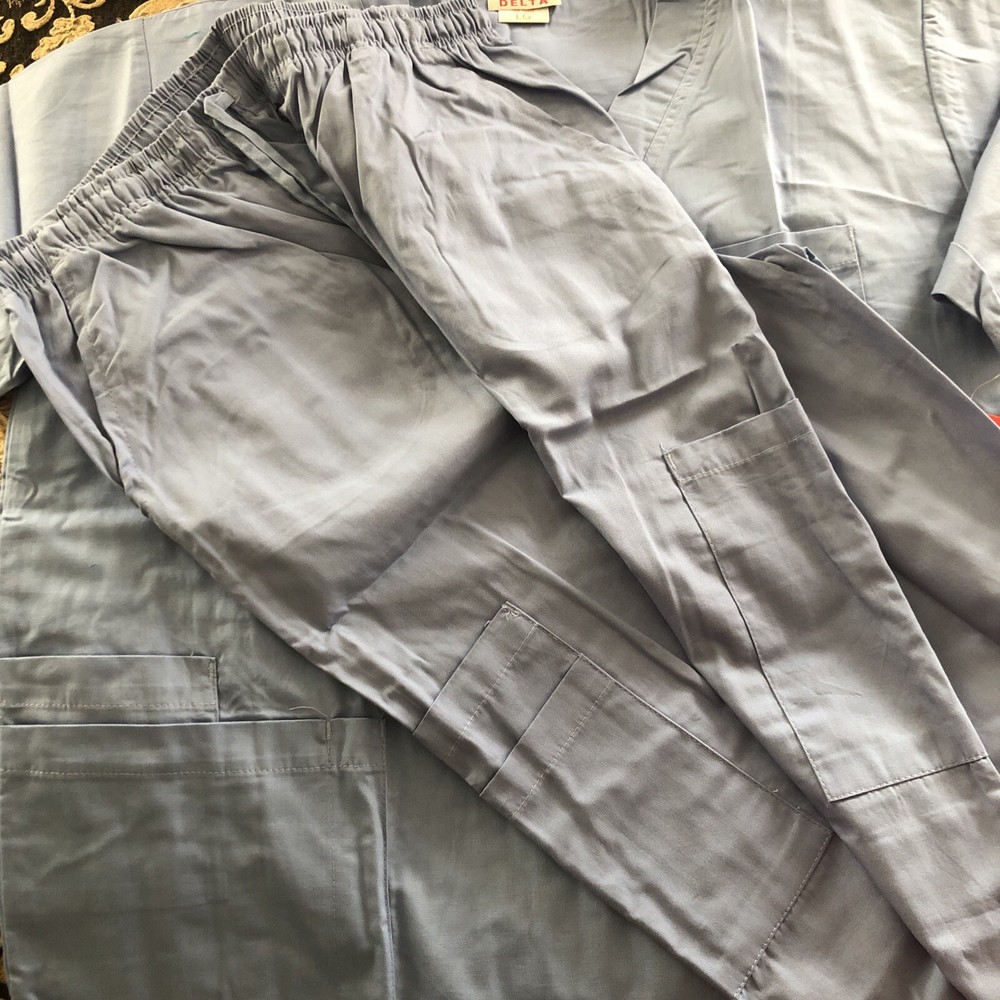 New Delta Blue Scrub Set. Size Large