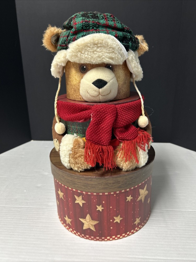Three tier bear Holiday boxes containers
