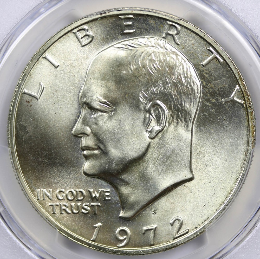 1972-S Eisenhower Ike Dollar Silver $1 MS 66 PCGS