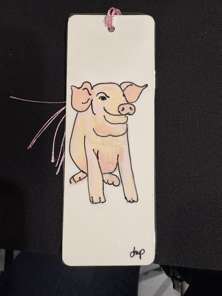 Pink Pig Bookmark