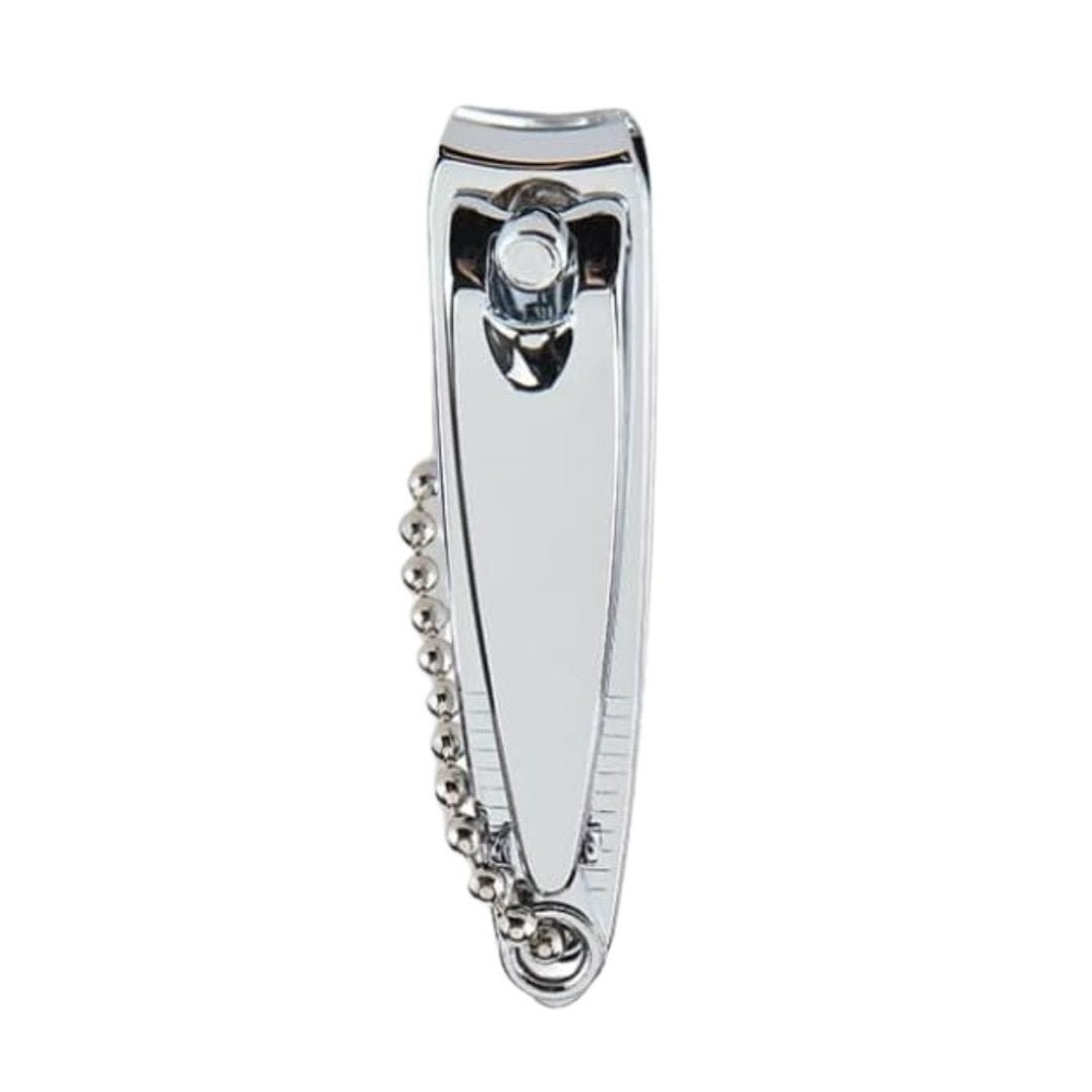 2" Silver Fingernail Clipper with Chain: 1 Pack