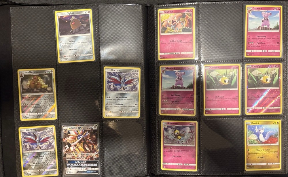 2017 Pokémon Sun & Moon Base Partial Complete Master Set, Binder Included