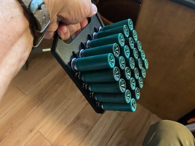 Shot Shell Holder for Trap Shooters