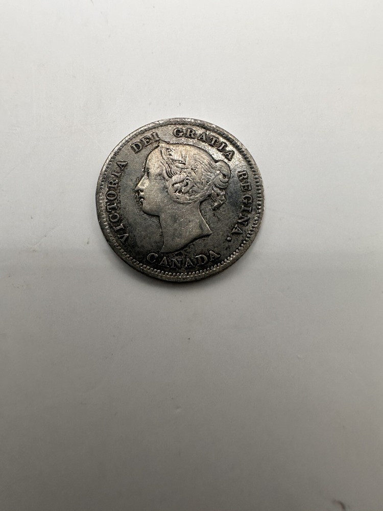 1898 Canada 5 Cents Silver Coin #7411