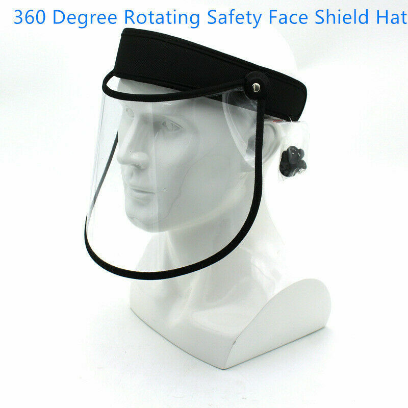 2 PCS Flip Up & Down Visor, Full Face Splash Guard, Protective Shield Clear