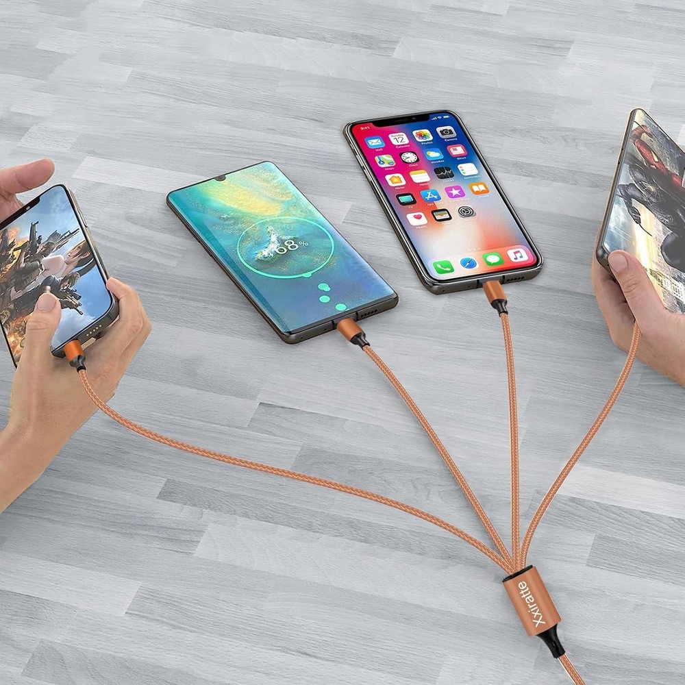 USB C to A Multi Charging Cable：Multiple Charger Cord [2Pack 4Ft]...