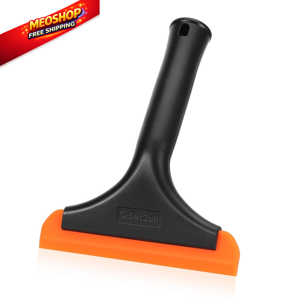 SetSail Shower Squeegee for Glass Doors, Small 1 Pack, Black