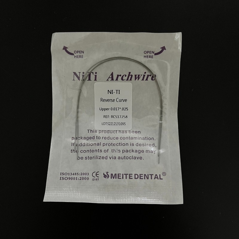 5Packs Dental Super Elastic Reverse Curve Orthodontic Rectangular Arch Wire NiTi