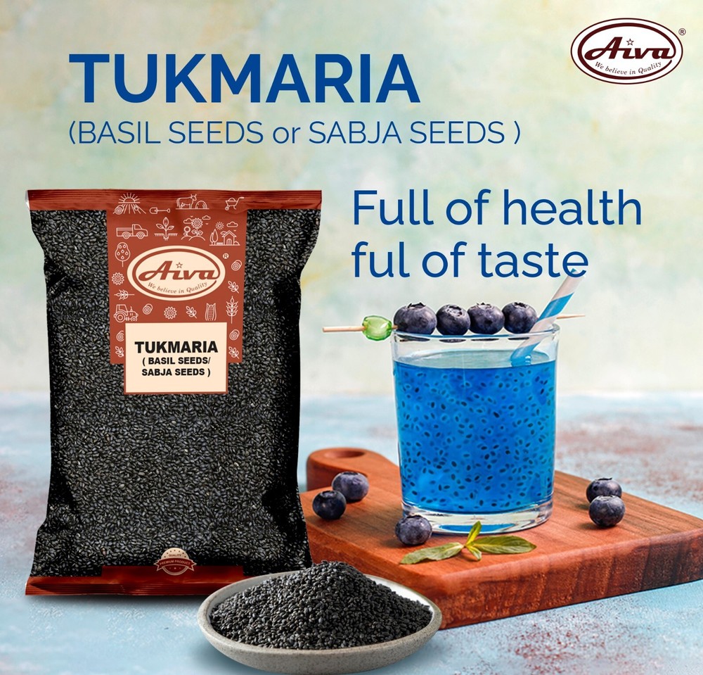Aiva Indian Basil Seeds (Tukmaria) 7 oz