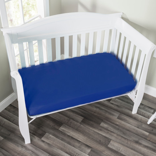 Everyday Kids Fitted Crib Sheet - Royal Blue