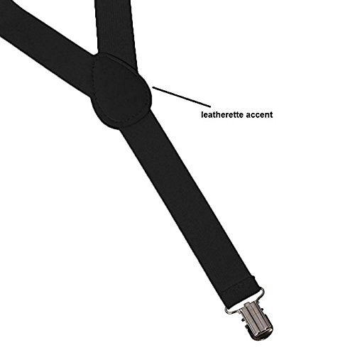 Boolavard Braces/Suspenders One Size Fully Adjustable Y Shaped With Beige