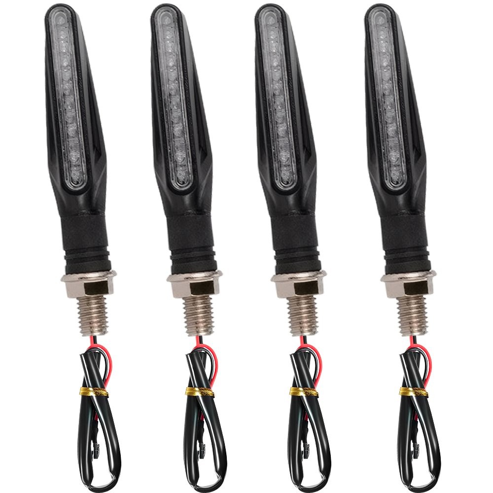 4PCS Motorcycle Led Turn Signal Indicator Blinker Amber Lights Universal Durable