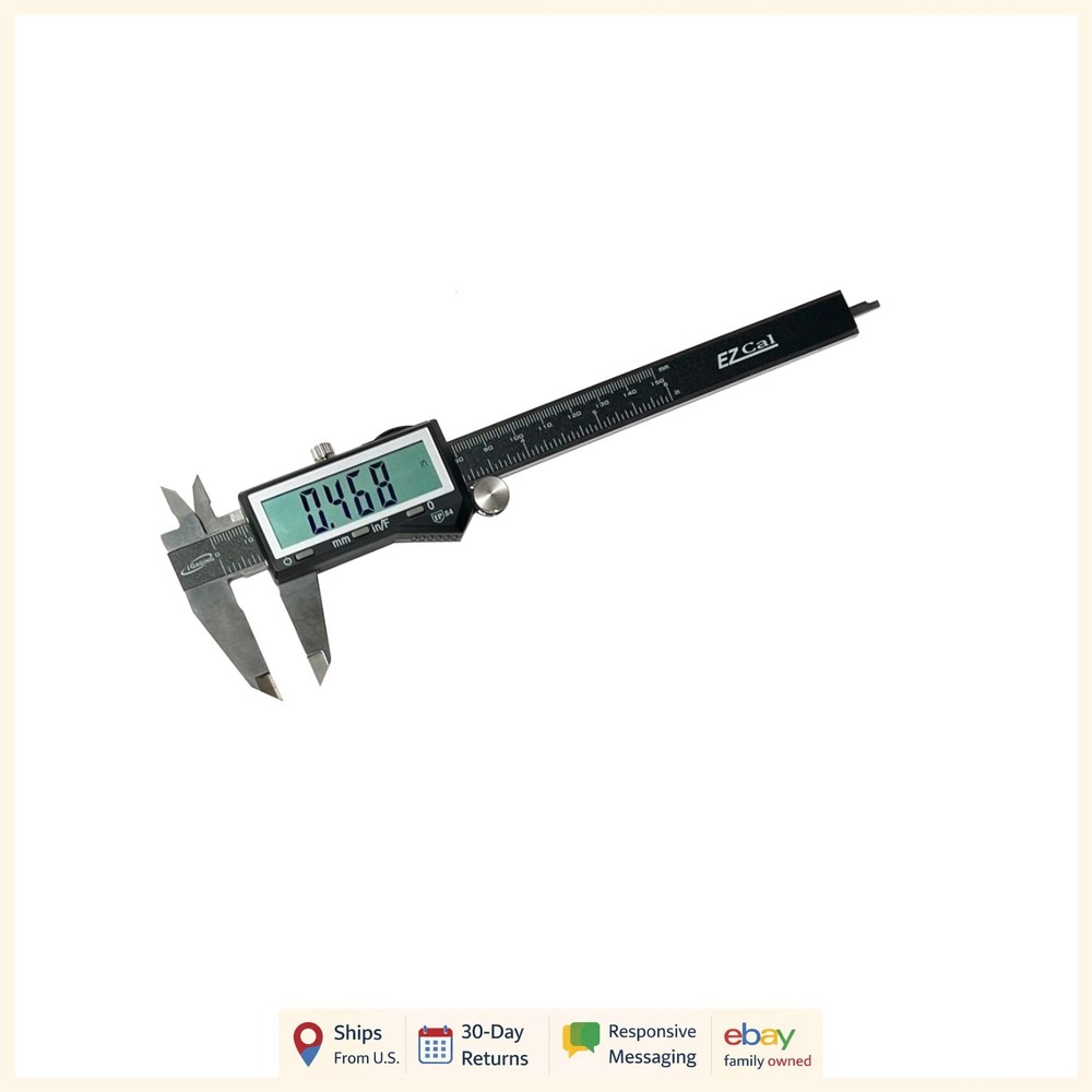 Digital Caliper with Splash Resistant Design and Accurate Measurement Features