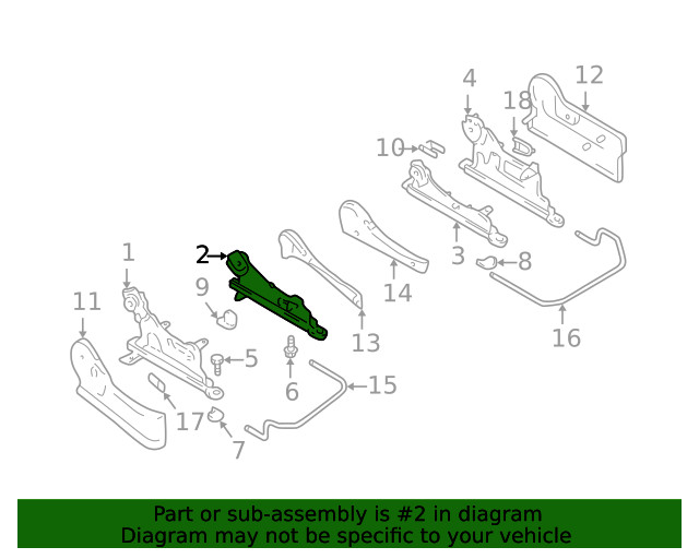 Genuine GM Seat Adjuster 91174996