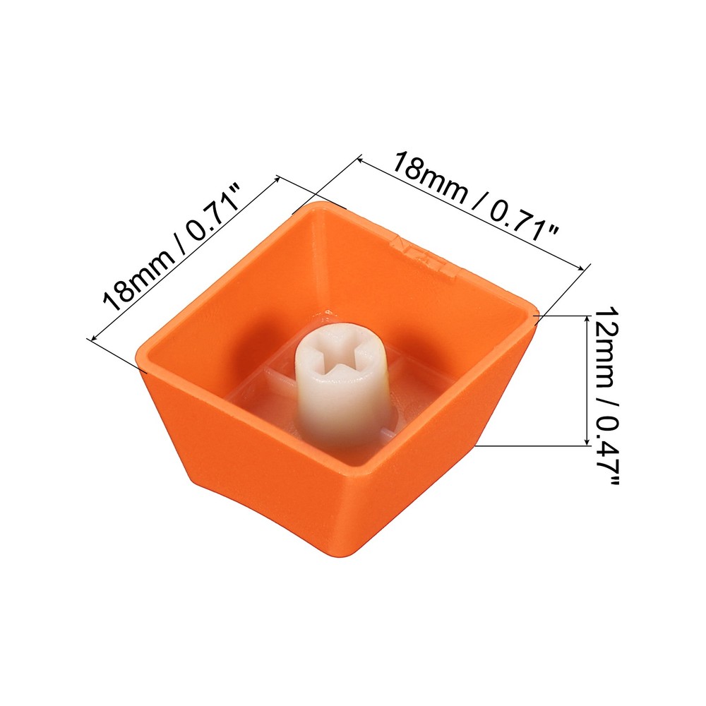 Mechanical Keyboard Keycaps 1 Set Keyboard Replacement ABS 104 Keys, Orange
