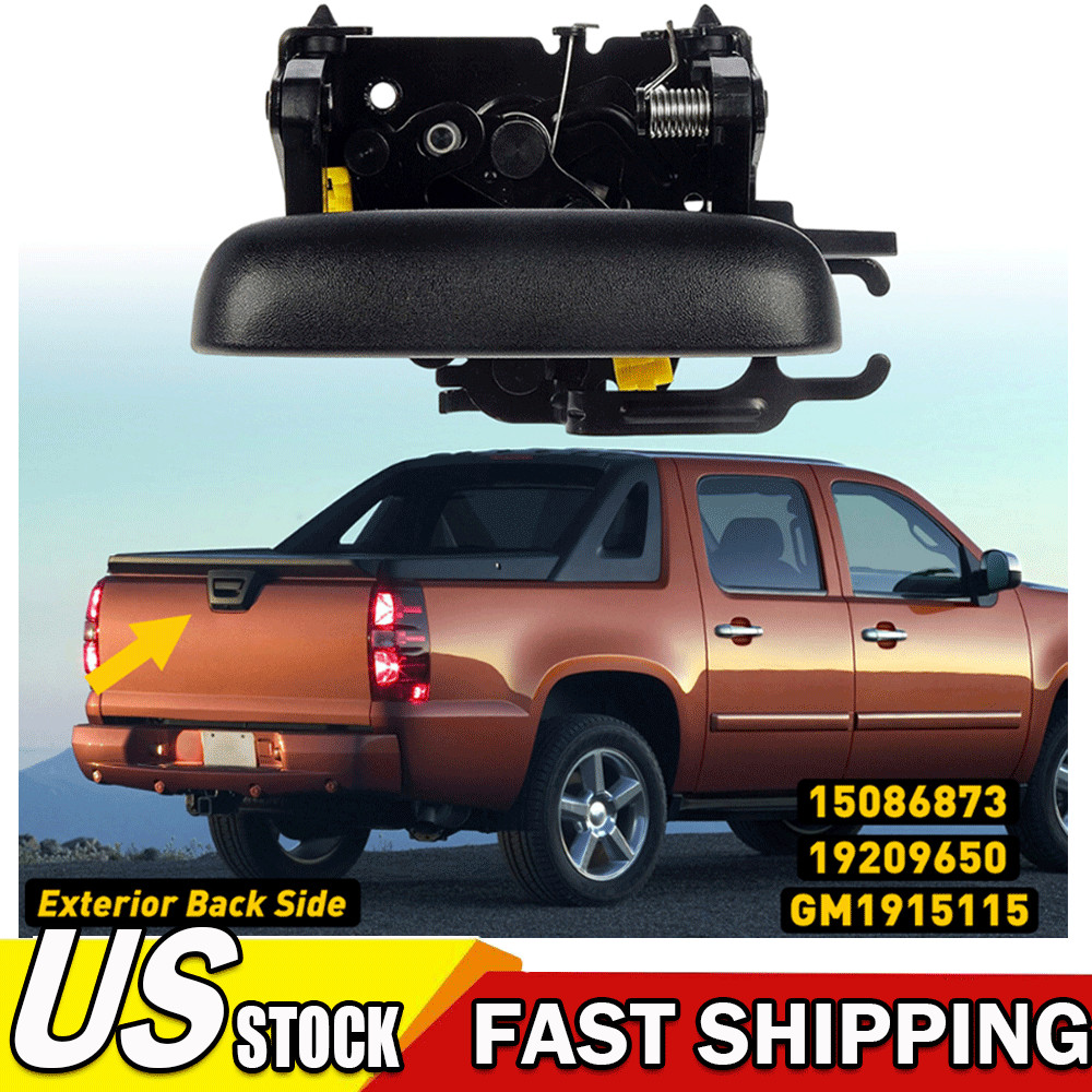 Tailgate Tail Gate Handle Rear Black for 02-06 Chevy Avalanche
