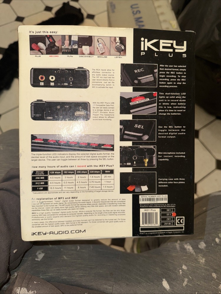 ikey Plus Portable USB Recording Device