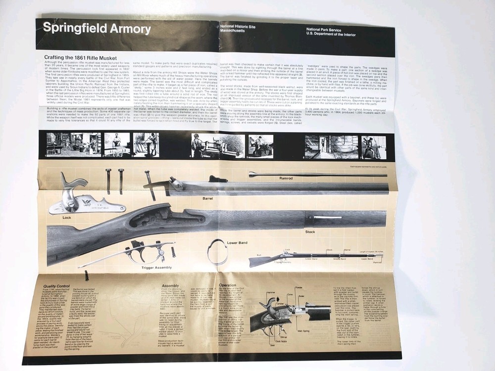 Springfield Armory Cannon Brochure Vintage
