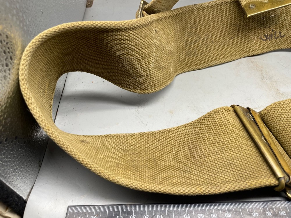Original WW1 British Army 1908 Pattern Webbing Belt - Approx Size 36" Waist
