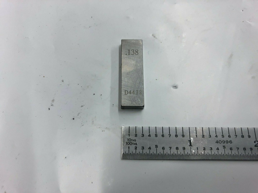 .138 Rectangle Steel Gage Block.
