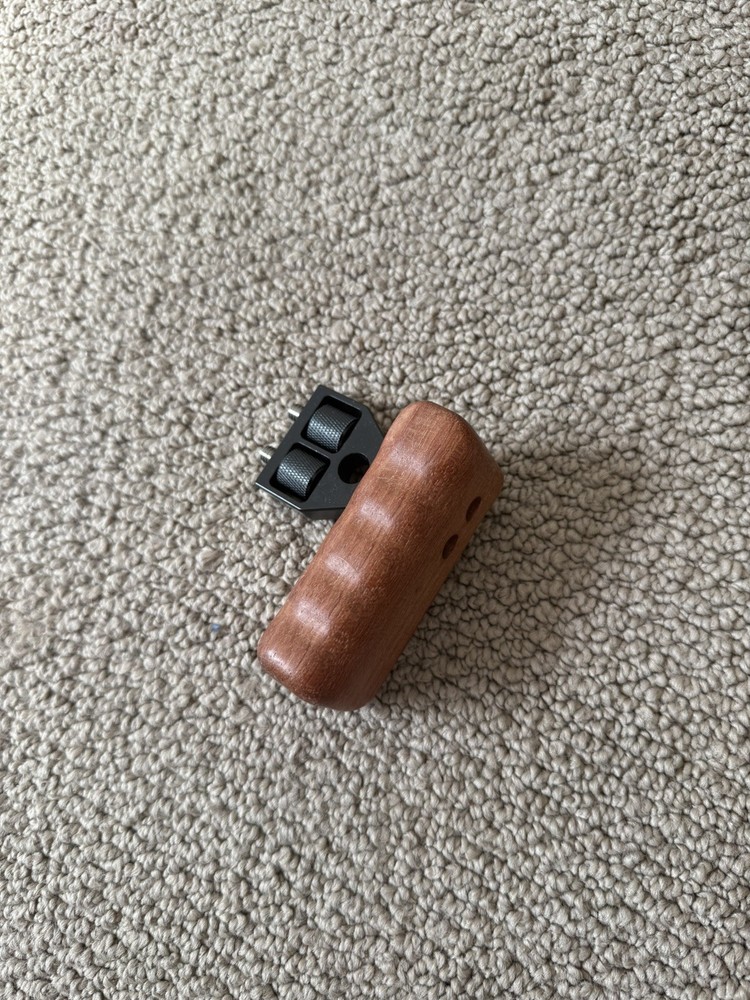 Camvate Wood Handle Grip Mount Support left side