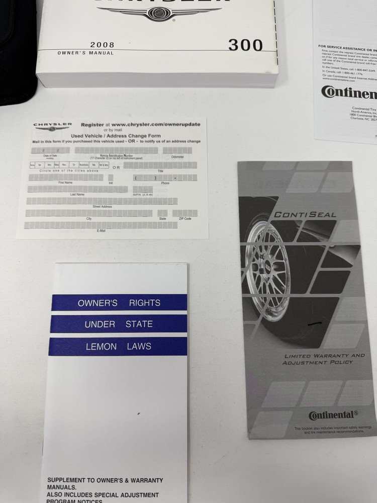 2008 Chrysler 300 Owners Manual OEM Complete Set