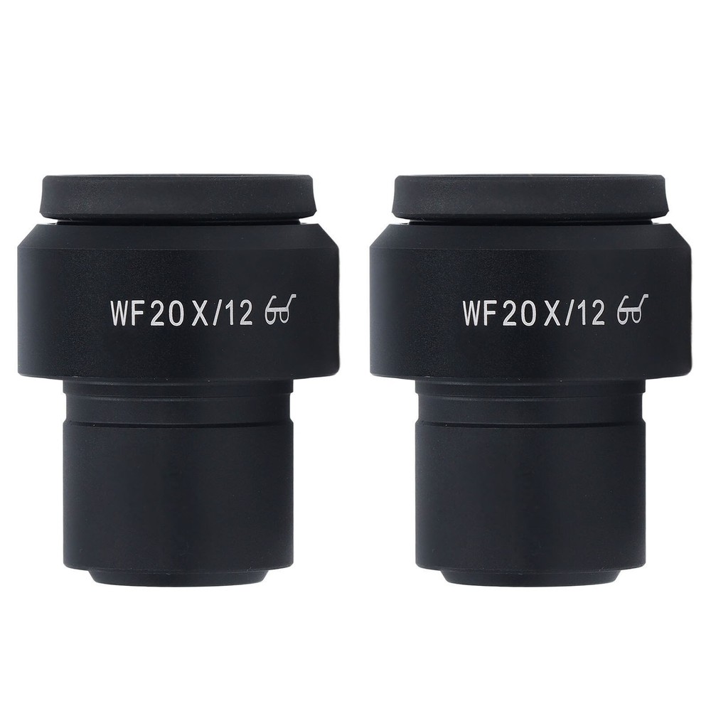 2 Pcs Microscope Eyepiece WF20X Widefield Adjustable Diopter Optical Microscope