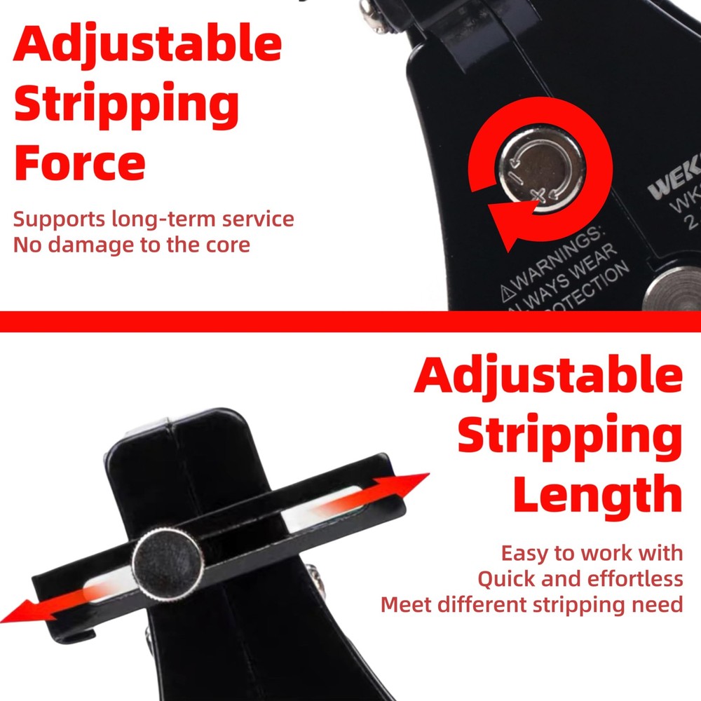 Automatic Solar Wire Solar Cable Stripper/Wire Cutter, 3 in 1 Adjustable Wire St