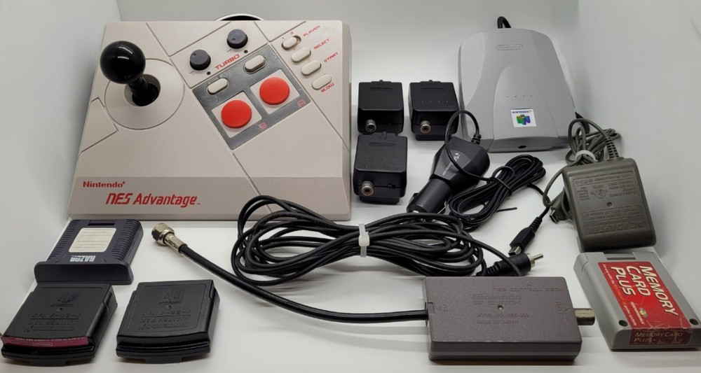 Nintendo NES N64 accessory lot Untested