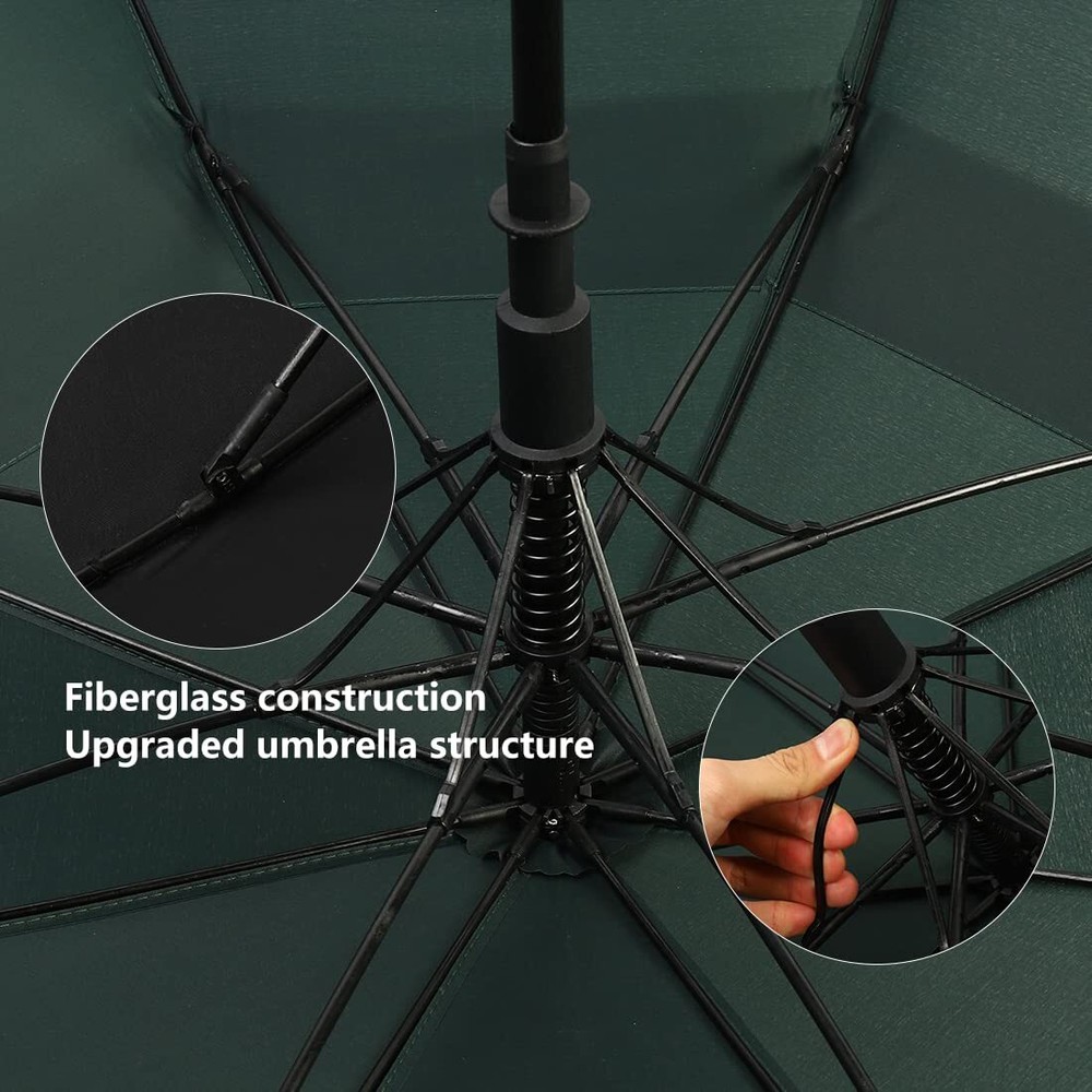 Golf Umbrella 62 Inch Large Windproof Umbrellas Automatic Open Oversize