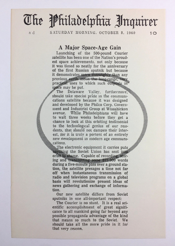 1960 Philco Courier Communications Satellite Project Booklet Space Race History