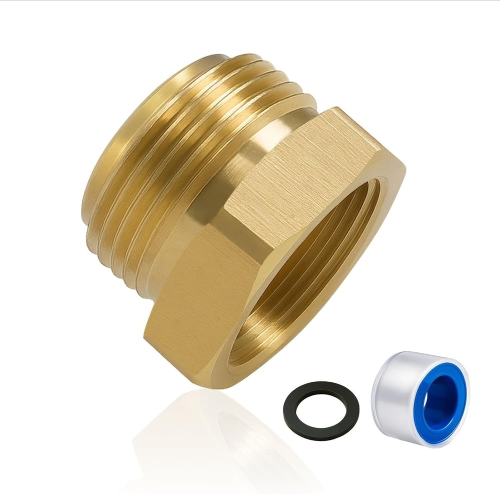 Shower Hose Adapter, Garden Head IPS Connector, Copper
