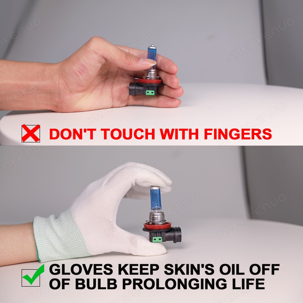 White halogen Headlight High Low Light Bulbs Combo For Nissan Altima 2007-2018