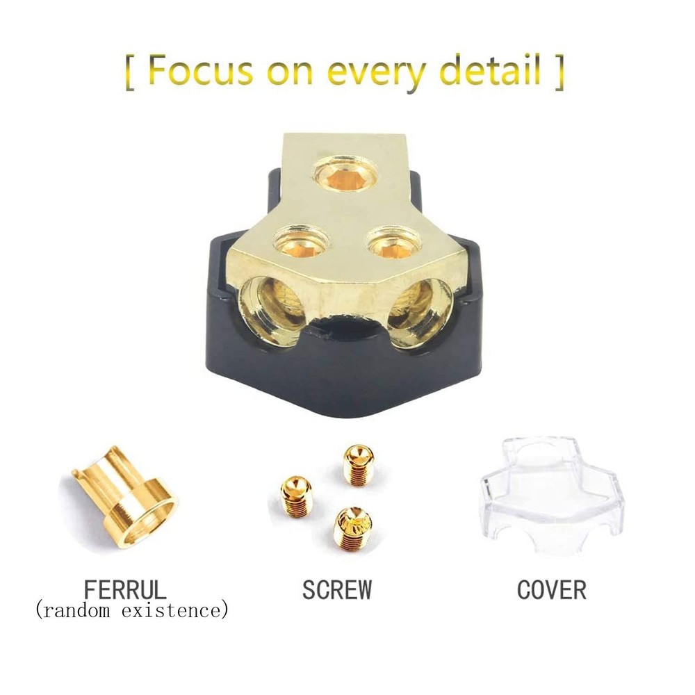 Car Audio Power Distribution Block for Stereo Amp