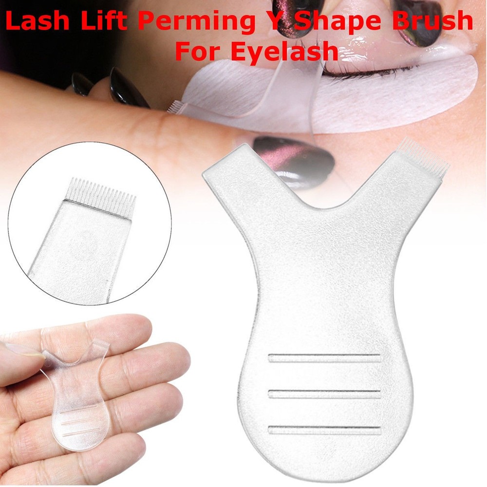 10 Pcs Lash Lift Perming Y Shape Brush Head Eyelash Reuseable Perm Makeup Tools