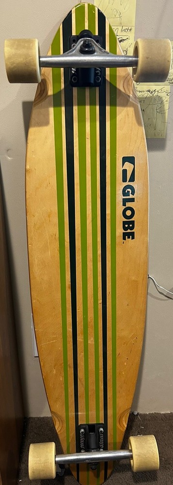 Globe Pinned Longboard Green/white