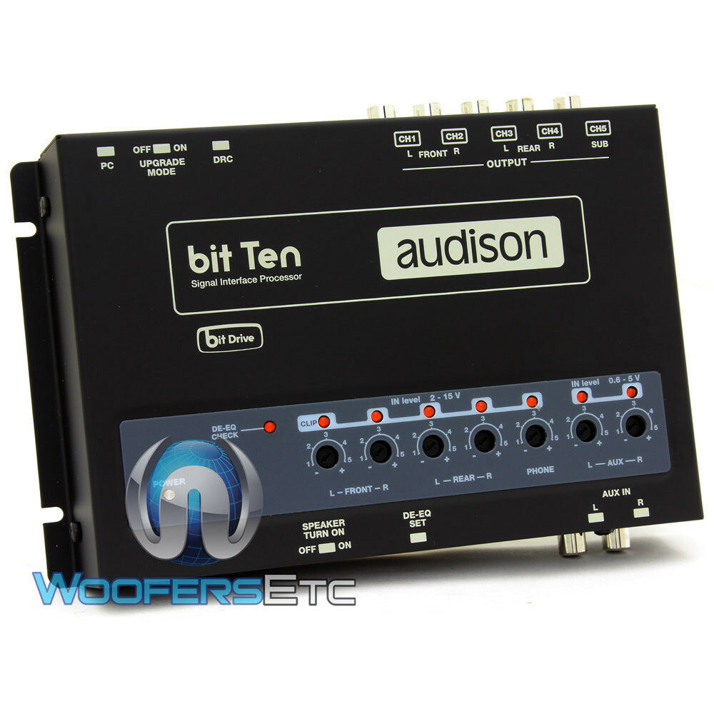 OPEN BOX AUDISON BIT TEN CAR SIGNAL INTERFACE PROCESSOR WITH 4 CH IN & 5 OUT