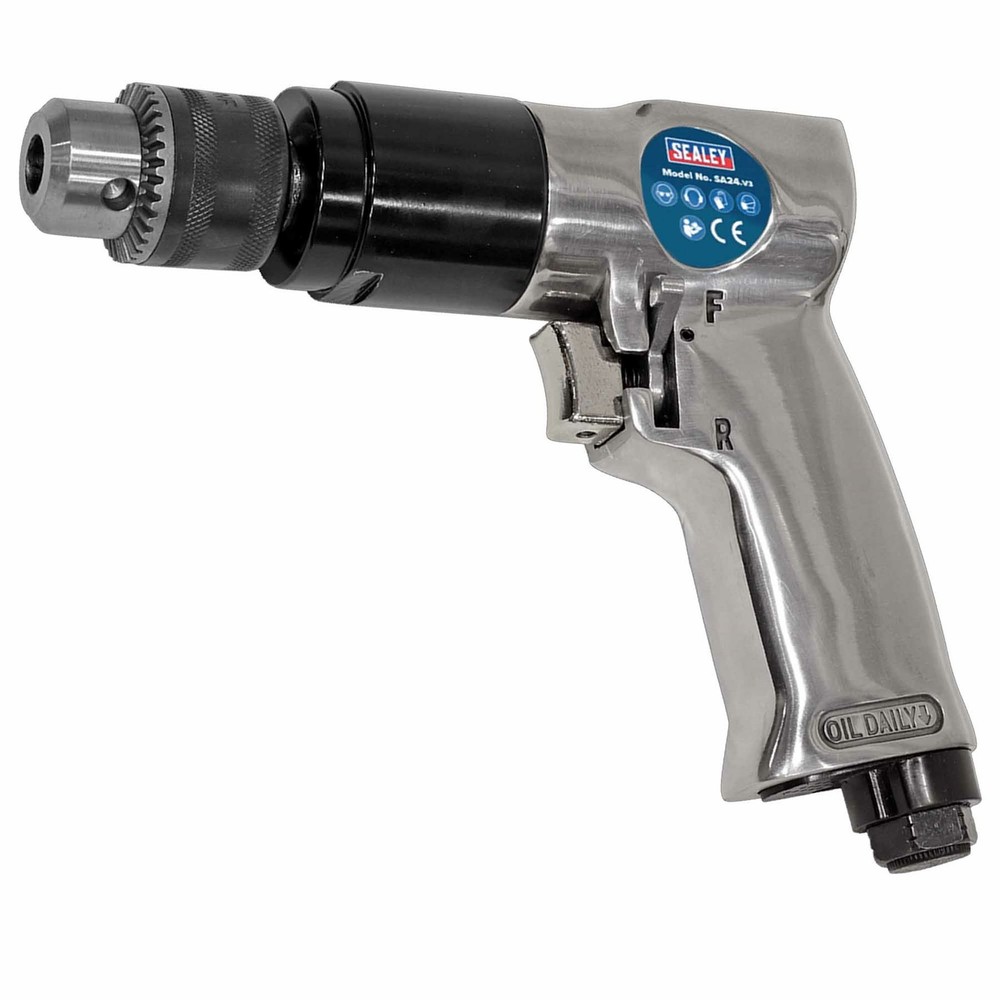 Sealey Air Drill Ø10mm 1800rpm Reversible