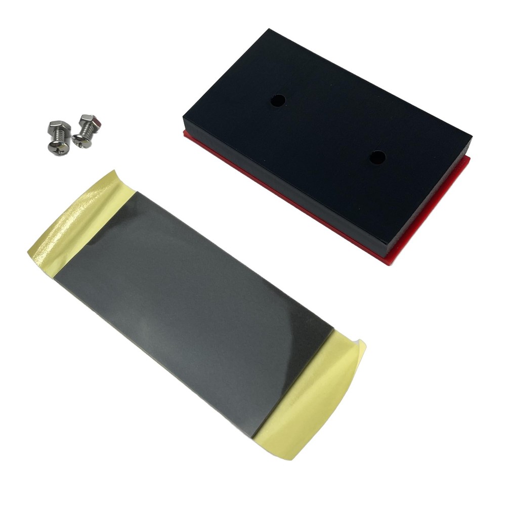 Solid Red Mailbox Flag Front Mount Left or Right Opening Solution 4.02 x 2.27...