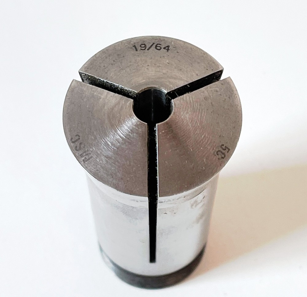 19/64" MSC 5C Round Collet External & Internal Threads .2968"