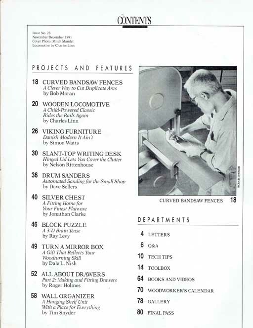 1989-1992 American Woodworker - 4 Issues