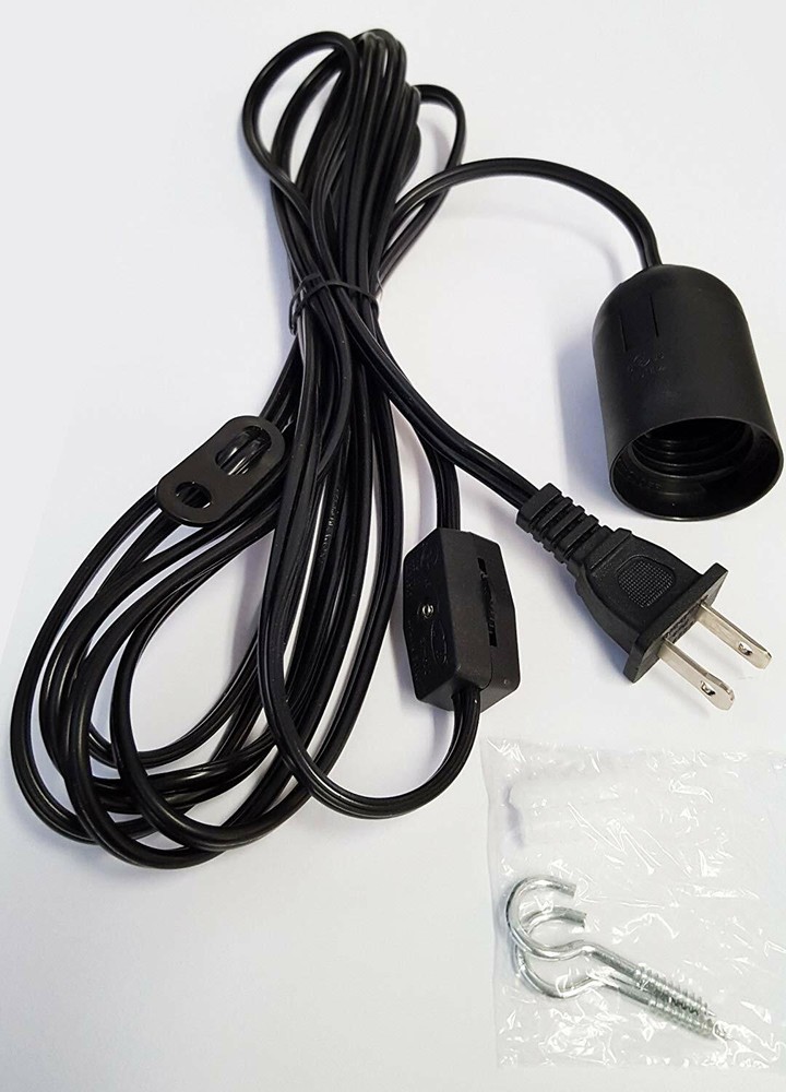 12ft E26/E27 Hanging Lantern Socket Holder Cord with On/Off Switch